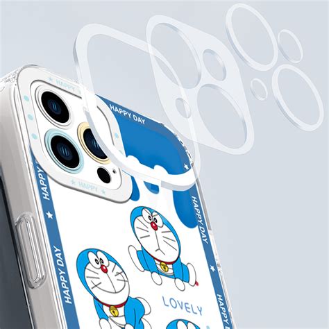 YYDS For Infinix Smart Hot I Back Cover Happy Doraemon Transparent Silicone Soft Case Full