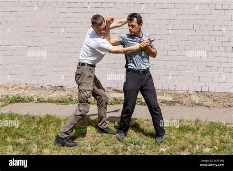 Self Defense Techniques Krav Maga Stock Photo - Alamy