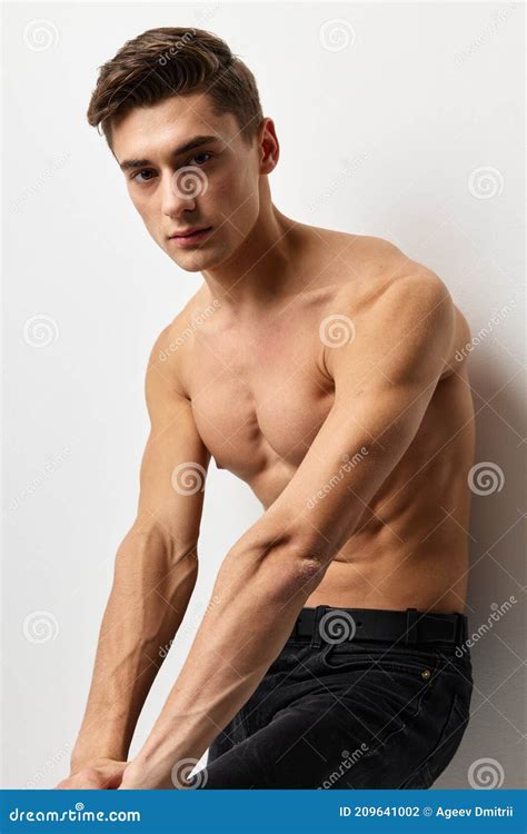 Male Naked Male Posing Attractive Look Model Stock Photo Image Of Model Fashion 209641002