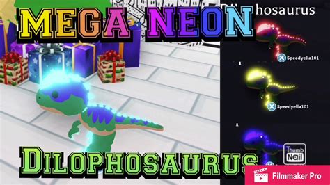 Making A MEGA NEON Dilophosaurus On Roblox Adopt Me YouTube