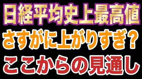 日経平均平均史上最高値更新もさすがに上昇しすぎか？ 3月からの見通しを公開！株式投資 Youtube