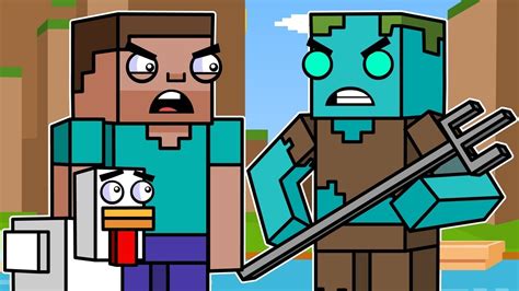 Ocean Adventures & Drowned | Block Squad (Minecraft Animation) - YouTube