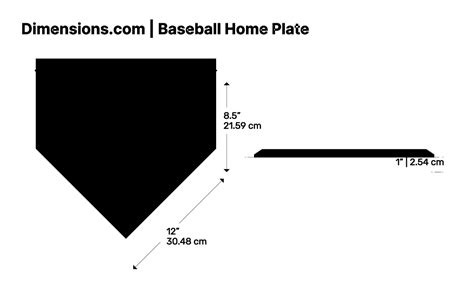 Baseball Bases Dimensions & Drawings | Dimensions.com