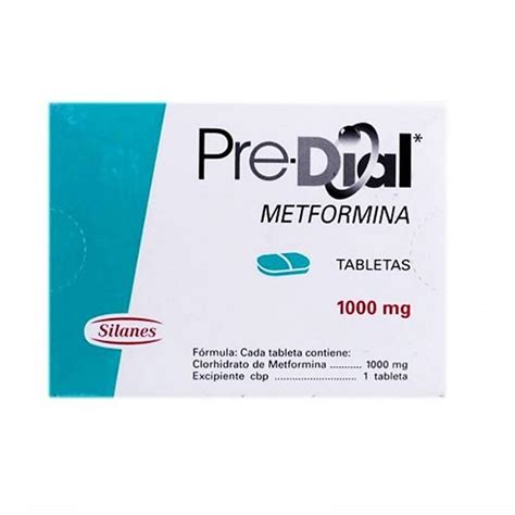 Predial Metformina 1000 Mg 40 Tabletas Walmart