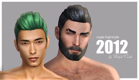 Sims 4 male hair 2012 | The Sims Book