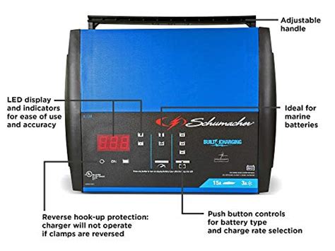 Schumacher Sc1359 Fully Automatic Battery Charger Maintainer And Auto Desulfator With Battery