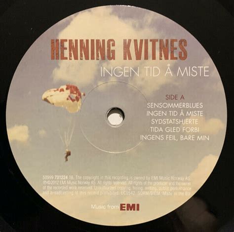 Henning Kvitnes Ingen Tid Miste Brand New Vinyl Record With Cd