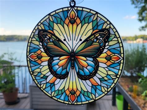 Hueforge Stained Glass Butterfly 2 By Tlavedas Download Free Stl Model