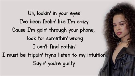 Ella Mai Gut Feeling Lyrics Youtube