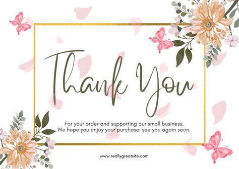 Free Printable Business Thank You Postcard Templates Canva