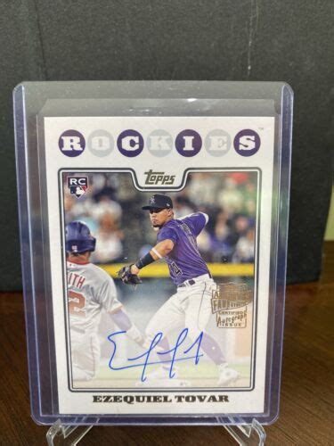 Ezequiel Tovar Rockies Topps Archives Fan Favorites On Card