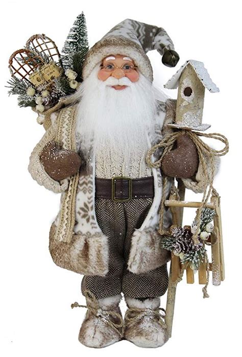 Windy Hill Collection 16 Inch Standing Woodland Birdhouse Santa Claus