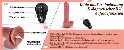 Amazon de Realistischer Dildo mit 3 Teleskopfunktion Vibration für