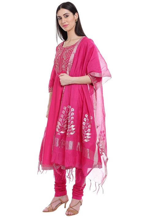 Buy Biba Pink Anarkali Suit In Stock