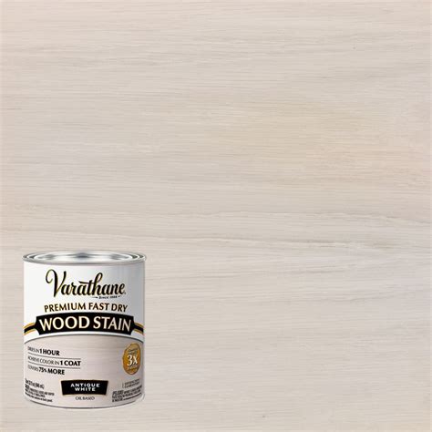 Varathane Fast Dry Wood Stain Semi Transparent Antique White Oil Based