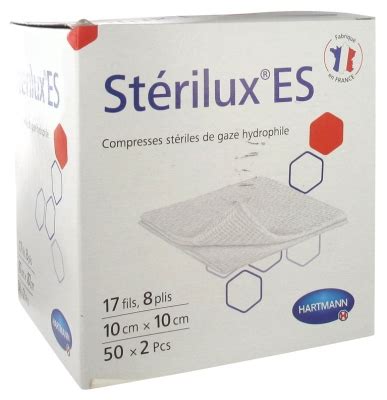 Hartmann Rectangles de Coton Sterilux Pads 200 Pièces