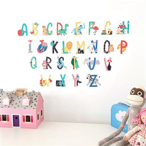 Alphabet Wall Decals - Etsy