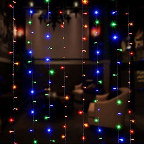 Curtain Icicle Lights Agptek 3m X 3m 8 Modes Rgb Multi Color Fairy