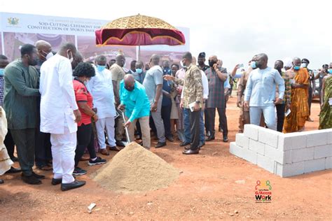 Africa Games Akufo Addo Cuts Sod For Construction Of Borteyman