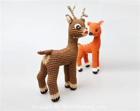 Rudolph The Red Nosed Reindeer Free Pattern Modification Fawn