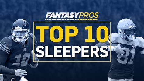 Top 10 Fantasy Football Sleepers (2019) - YouTube