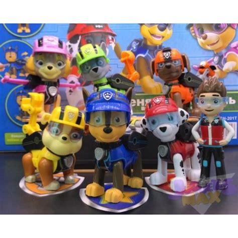 Patrulla Canina 7x1 Pack Todos Personajes Paw Patrol Articulados