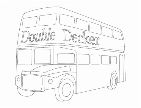 London Double Decker Bus Coloring Page Coloring Pages