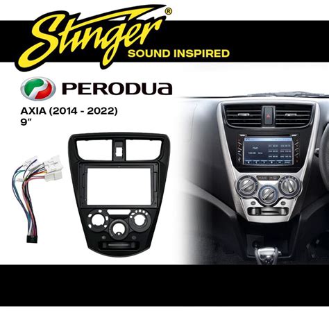 Android Player Casing 9 Inch Perodua Axia 2014 2022 With Socket Plug