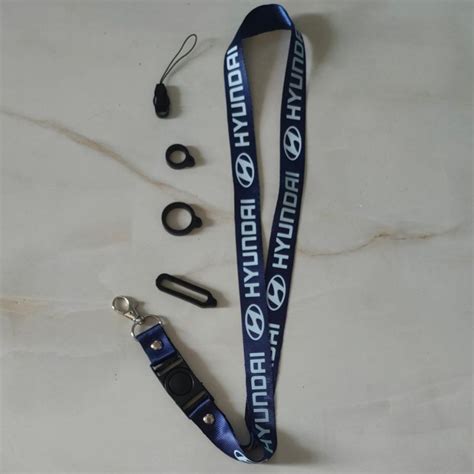 Jual Tali Lanyard Hyundai Logo Otomotif Mobil Premium Lanyard Navy