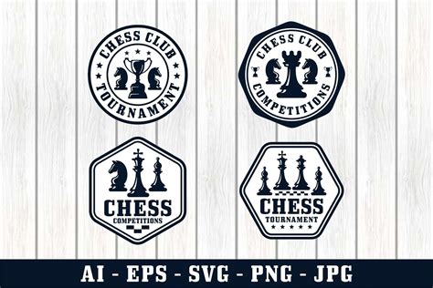 Chess Logo Design Collection Graphic by Kerja Serabutan · Creative Fabrica