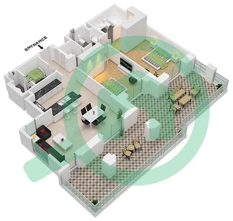 Floor Plans For Type Unit B Unit Bedroom Apartments In Al Jazi