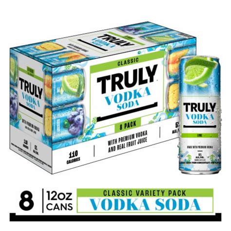 Truly Vodka Soda Classic Ready To Drink Cocktail Variety Pack Cans