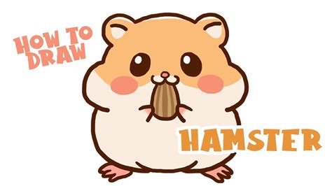 Super Cute And Easy How To Draw A Cartoon Hamster Step By Step