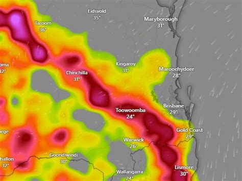 Brisbane Weather Week Of Rain And Thunderstorms For South East Qld