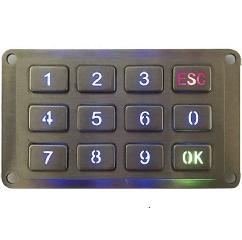 12 Key Keypad CK KE11466 BL Clickin Industrial Co Ltd Panel