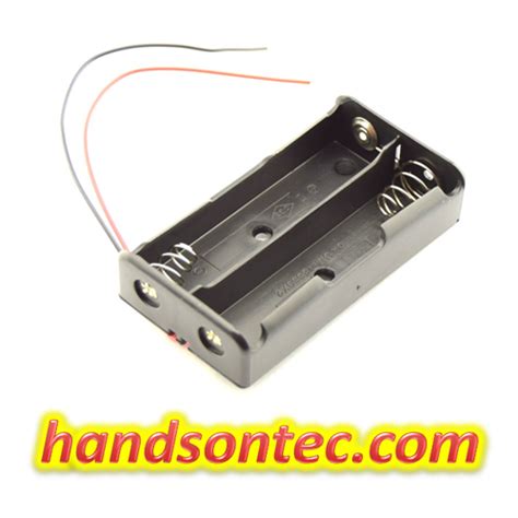 2 Cells 18650 Battery Holder Handson Tech