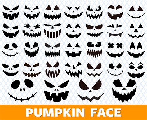 Pumpkin Face Svg Halloween Face Svg Scary Pumpkin Face Svg Cute Pumpkin Face Svg Pumpkin Face ...