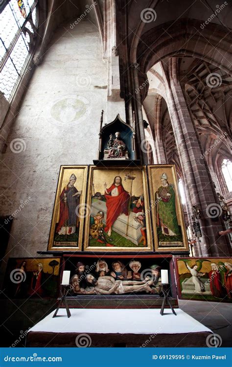 NUREMBERG, GERMANY - JUNE 20: Interior of St. Lorenz (St Editorial ...