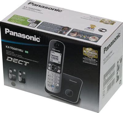 Радиотелефон Panasonic KX-TG6811RUM, серый металлик – купить в Ситилинк ...