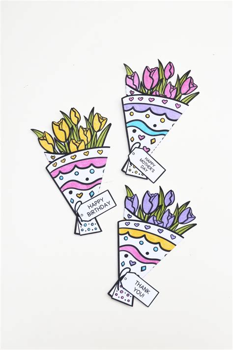 Free Printable Flower Bouquet — Gathering Beauty