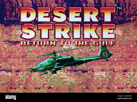 Desert Strike Return To The Gulf Sega Genesis Mega Drive Editorial