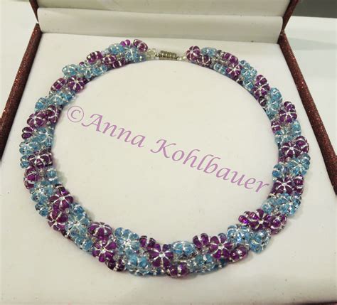 Spiral Rope Anna Kohlbauer Bead Work Crochet Necklace Necklace