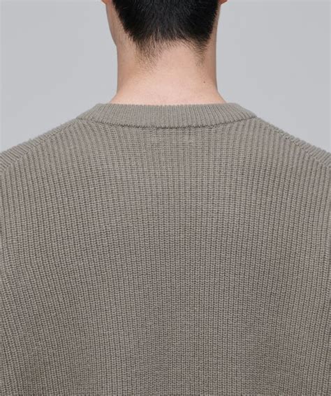 Musinsa Musinsa Standard Oversized Ribbed Crew Neck Knit Dusty Beige