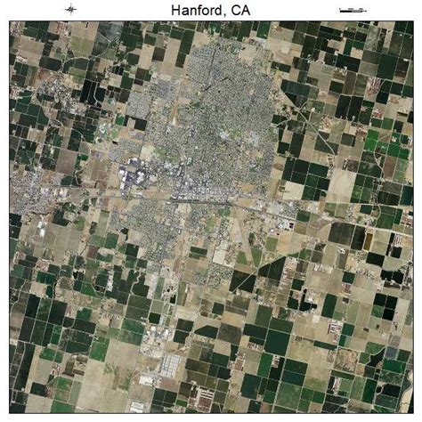 Aerial Photography Map of Hanford, CA California