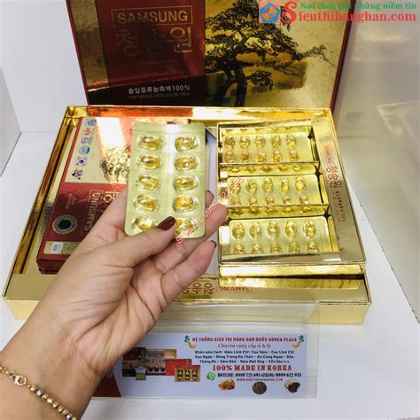 Viên Tinh Dầu Thông Đỏ chính phủ Nội Địa Hàn Quốc Cao Cấp nguyên chất ...