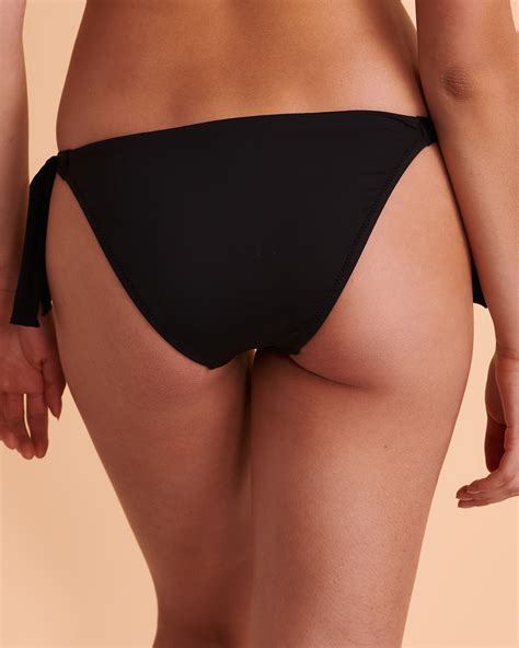 POLO RALPH LAUREN Signature Solids Side Tie Bikini Bottom Black