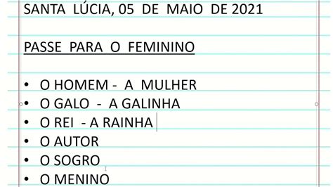 Passe As Frases Para O Feminino