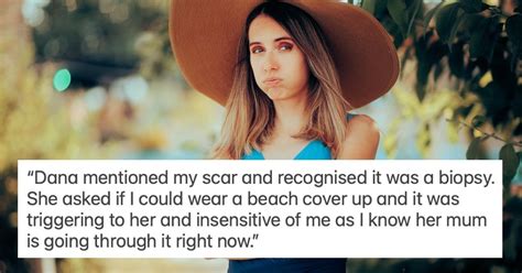 AITA For Refusing To Cover My Scar And Wearing A Bikini As It