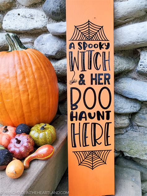 DIY Halloween Sign & 30+ Sign Ideas - Handmade in the Heartland