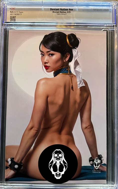 Chun Li Nude Double Sided Cgc Deviant Nation Ltd To W Coa Ebay